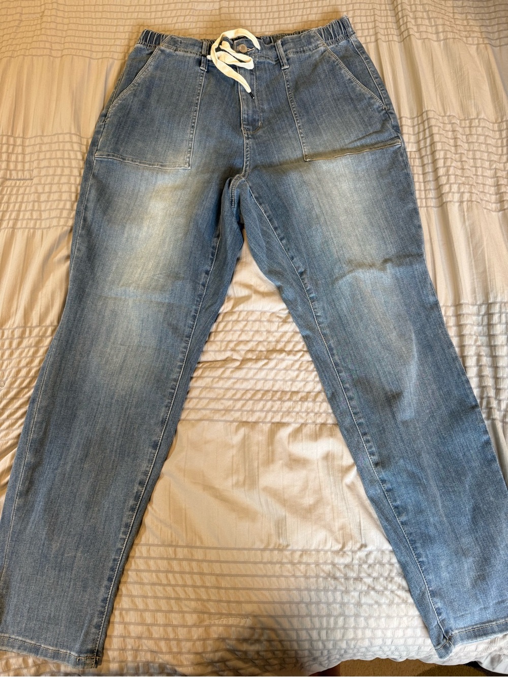 Judy Blue High Waist Pull On Jogger Jeans JB88496 Size 16W Pockets Drawstring - Picture 6 of 7